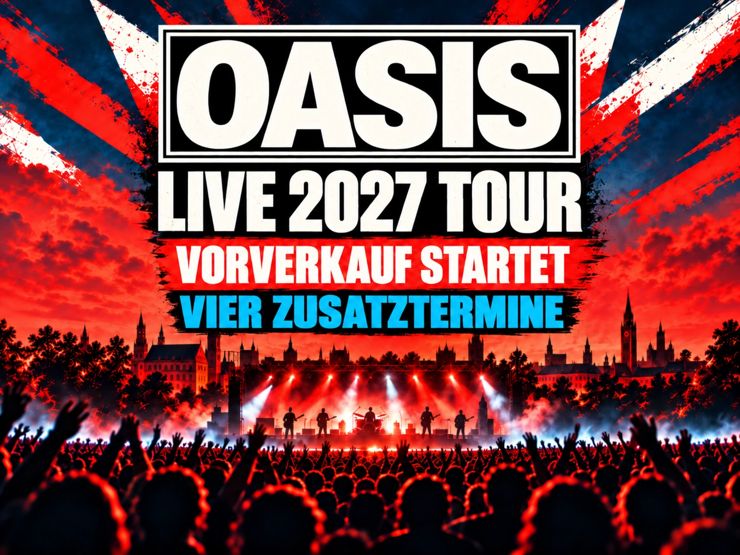 Lancement de la prévente Oasis : quatre dates supplémentaires annoncées – Munich obtient un troisième concert à l'Allianz Arena