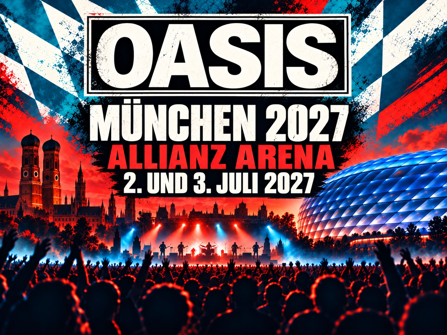 Oasis reviennent en Allemagne : concerts à Munich 2027 à l'Allianz Arena officiellement confirmés